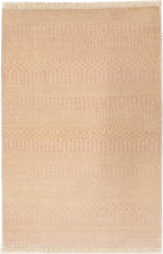 Pale Pink Grass Design 2X3 Modern Oriental Rug