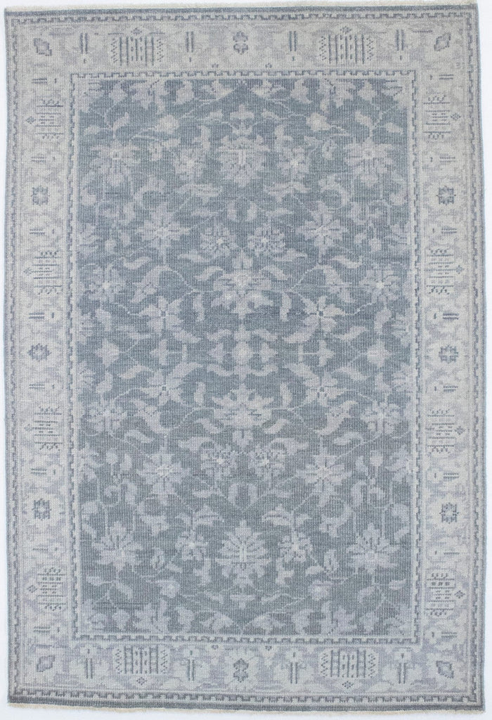 Muted Floral 5X8 Transitional Oriental Rug