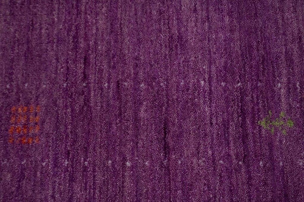 Orchid Purple Solid Tribal 4X6 Lori Gabbeh Oriental Rug