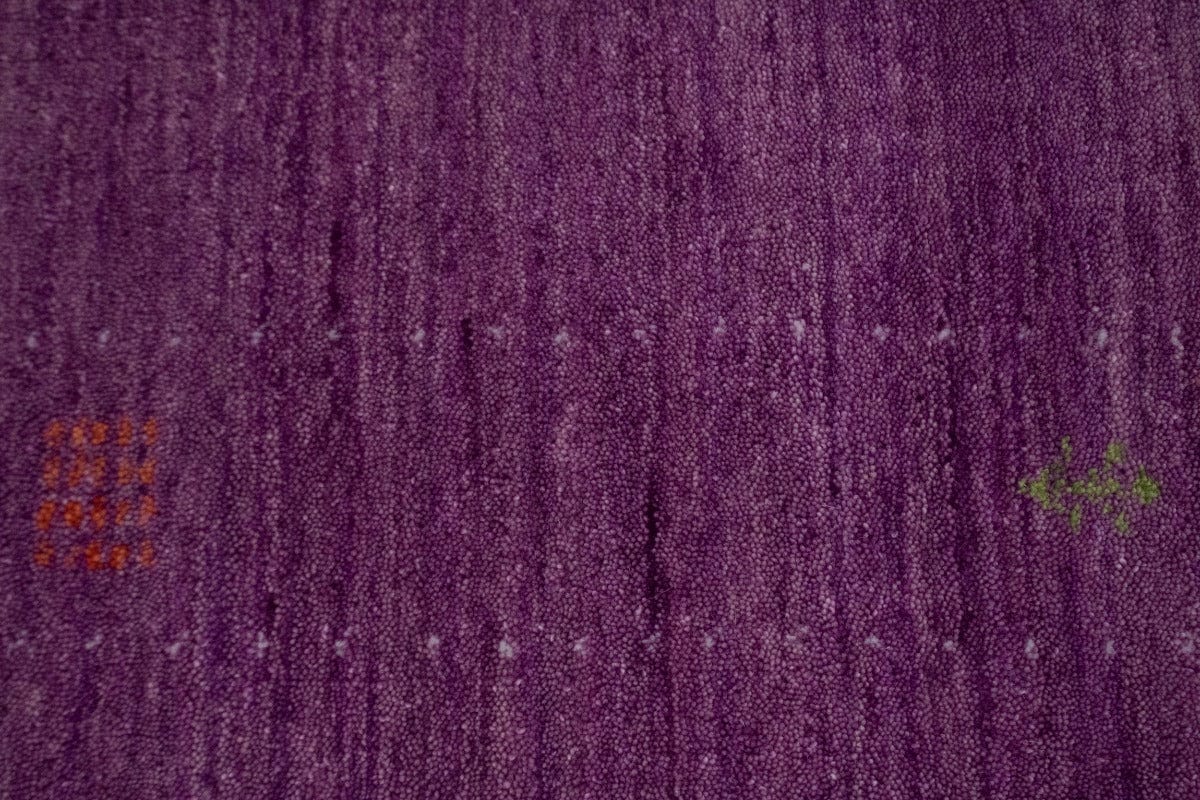 Orchid Purple Solid Tribal 4X6 Lori Gabbeh Oriental Rug