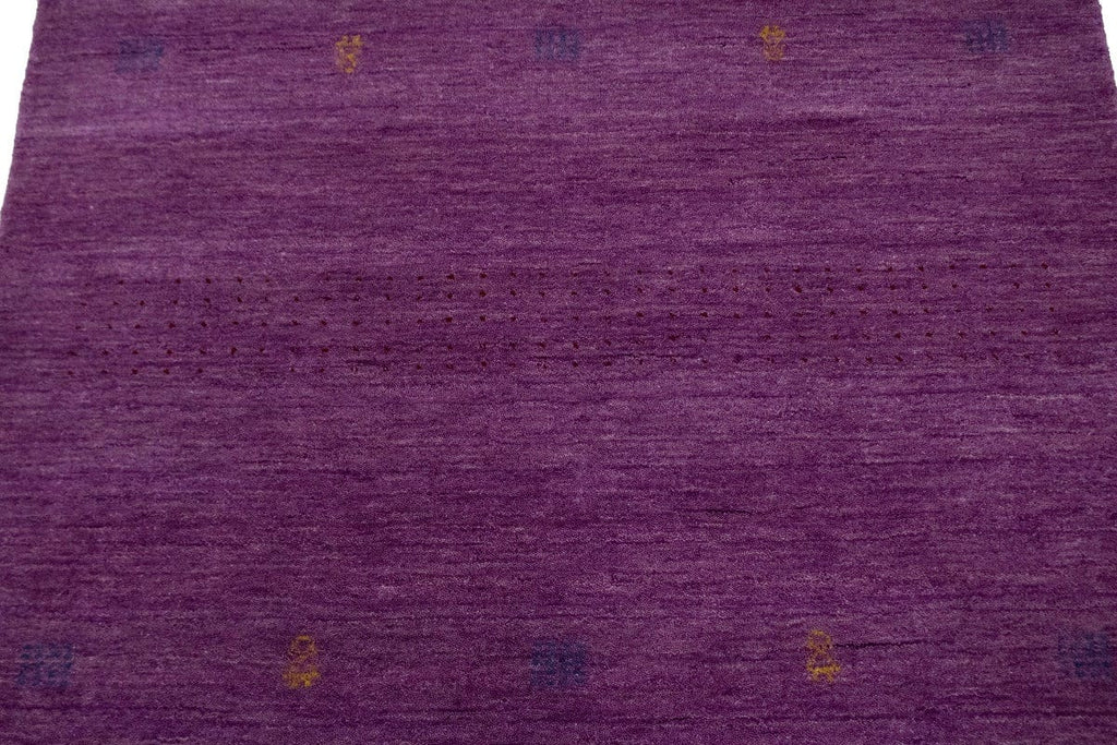 Orchid Purple Solid Tribal 4X6 Lori Gabbeh Oriental Rug