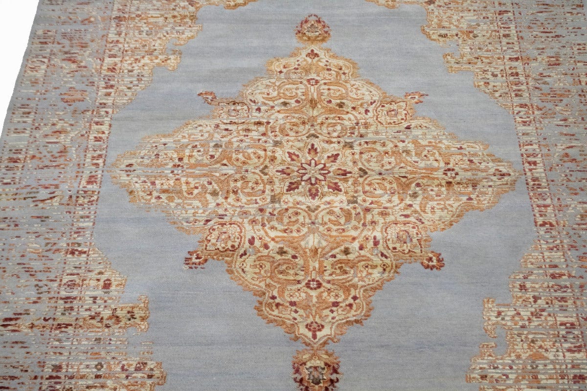 Hand-Carved Transitional 6X8 Oriental Rug