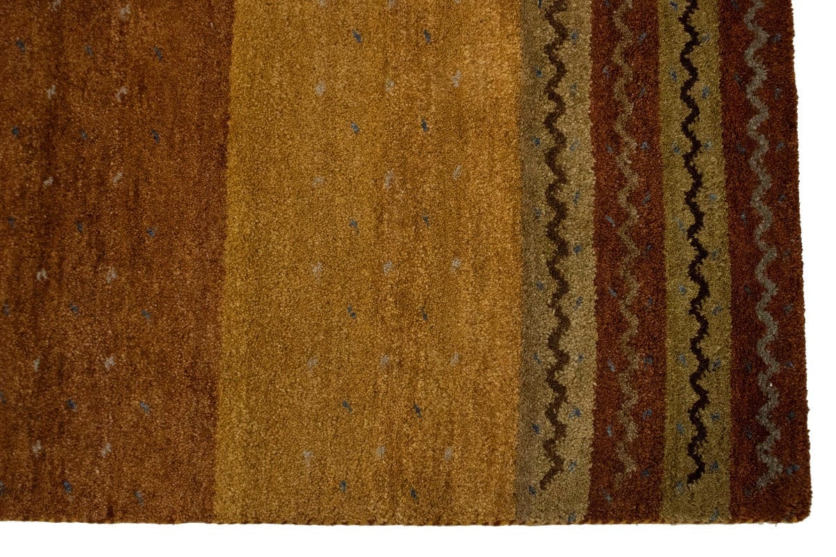 Rust Tribal 6X8 Indo-Gabbeh Oriental Rug