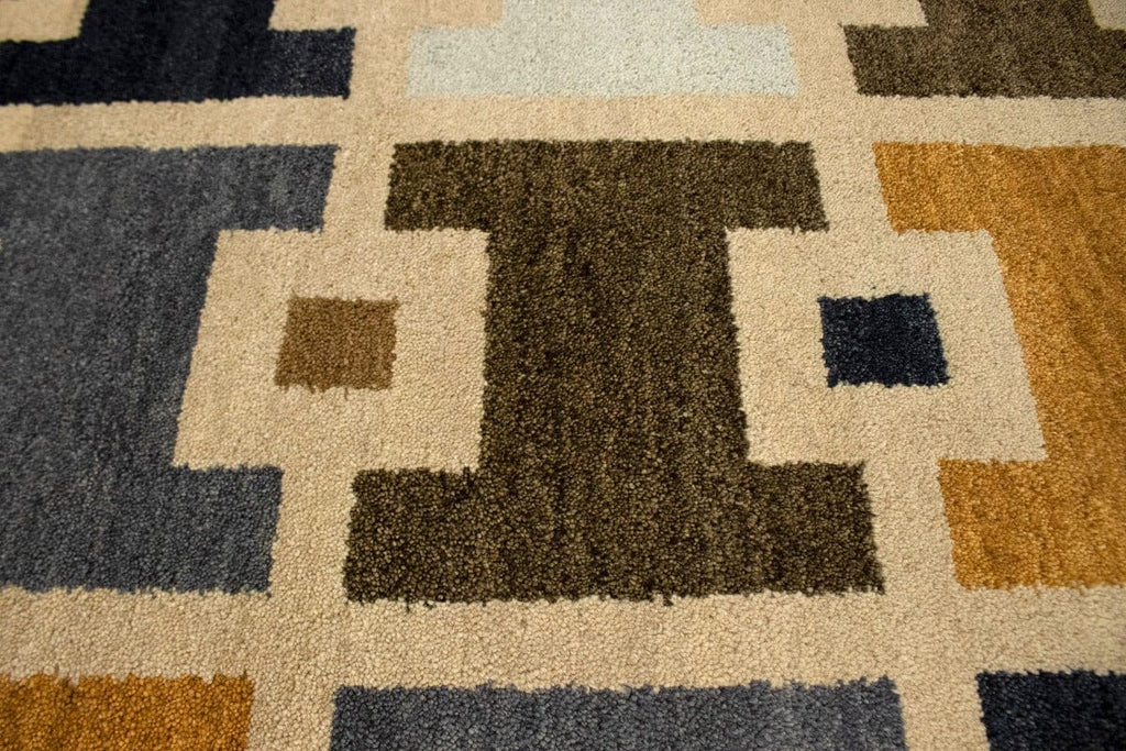 Beige Tribal 4X6 Indo-Gabbeh Oriental Rug