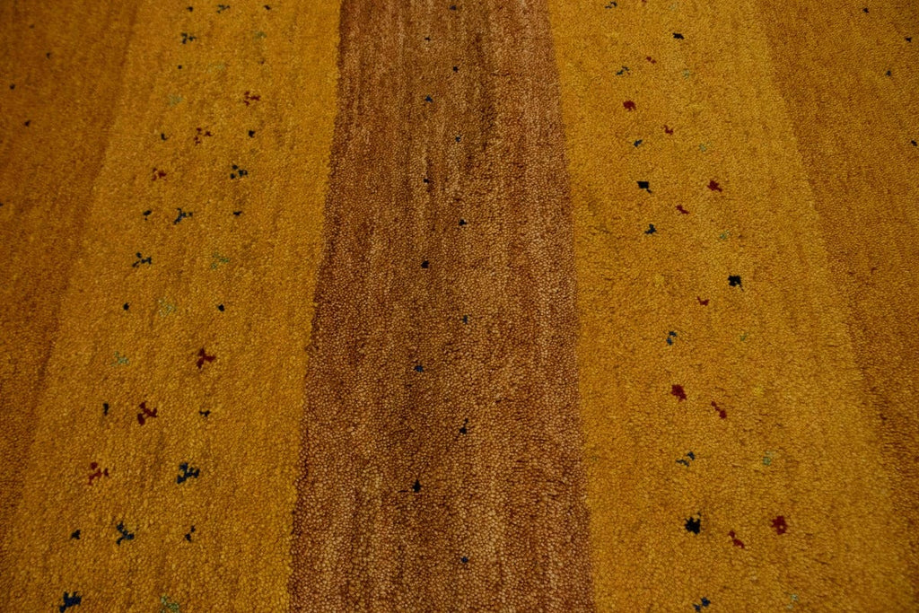 Golden Yellow Tribal 4X6 Indo-Gabbeh Oriental Rug