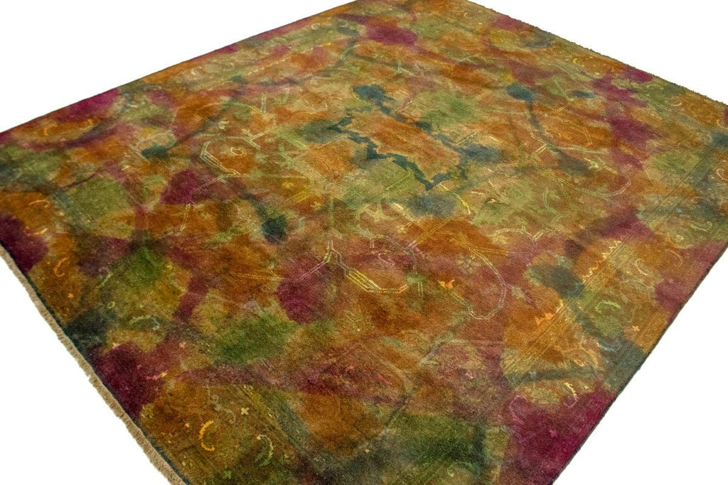 Multicolored Geometric 8X10 Heriz Serapi Oriental Rug