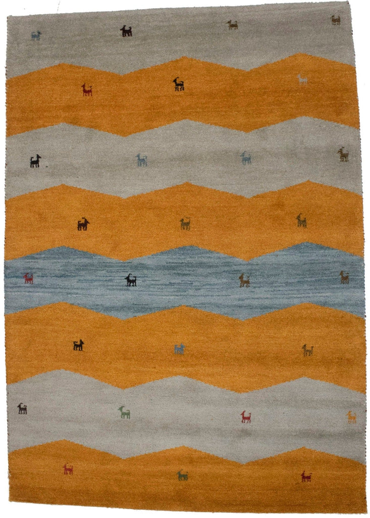 Multicolored Tribal 6X8 Indo-Gabbeh Oriental Rug
