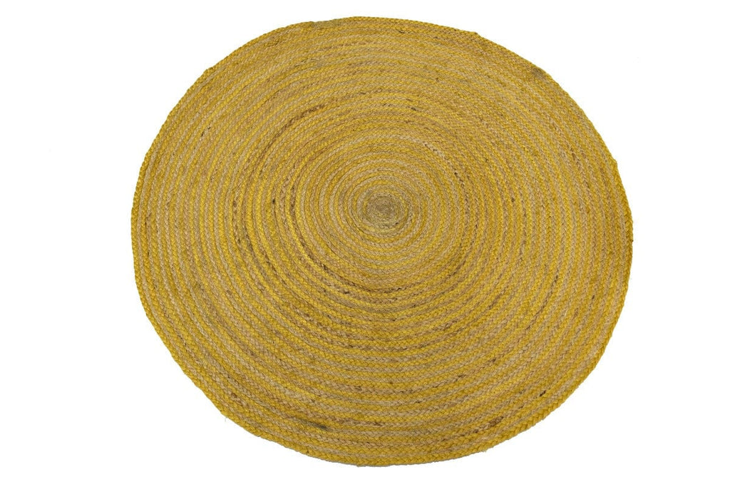 Reversible Braided Style 3X3 Jute Modern Round Rug