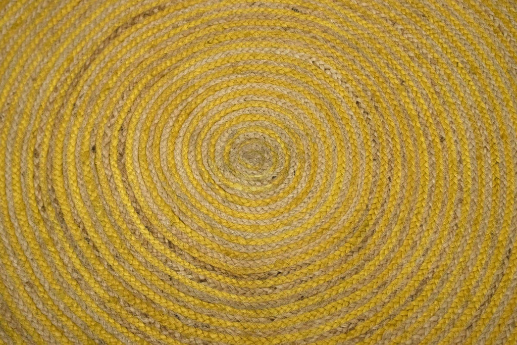 Reversible Braided Style 3X3 Jute Modern Round Rug