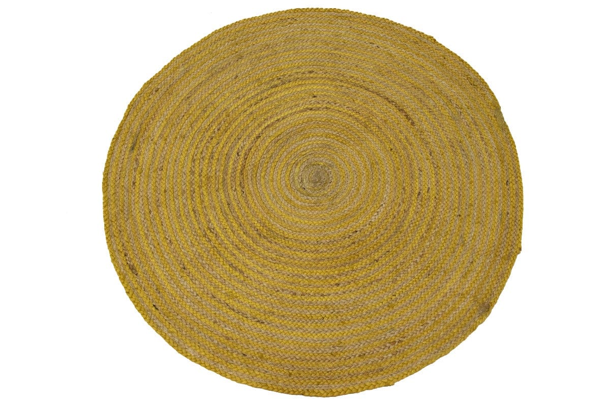 Reversible Braided Style 3X3 Jute Modern Round Rug