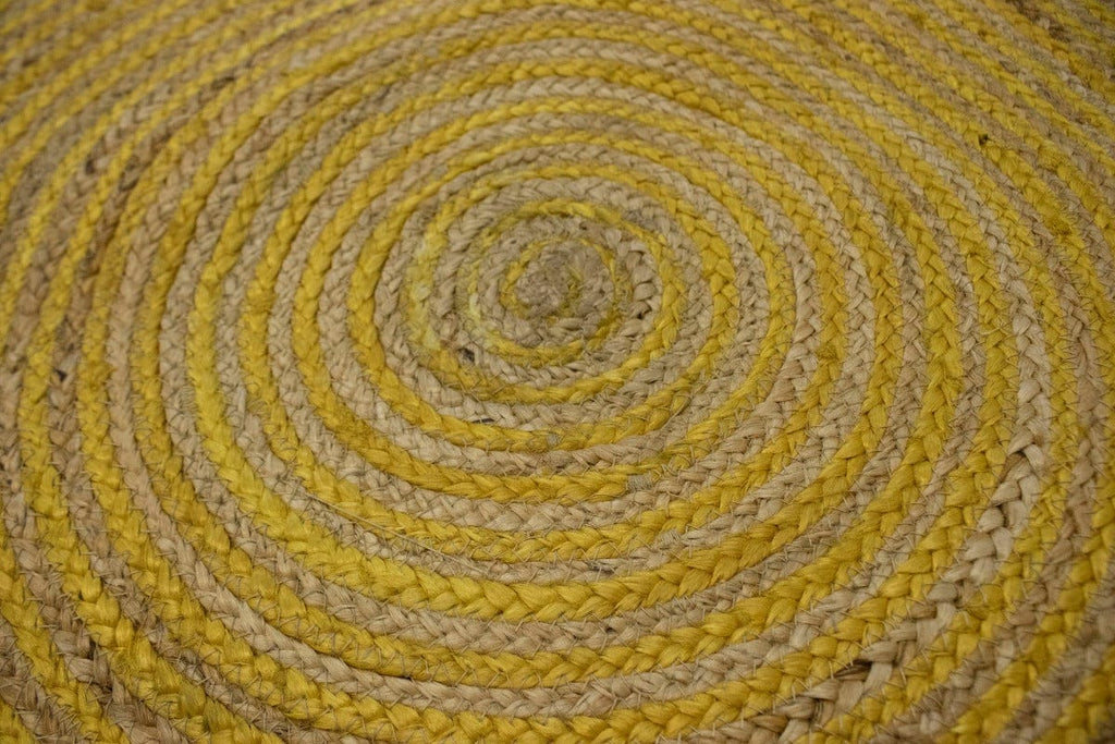 Reversible Braided Style 3X3 Jute Modern Round Rug