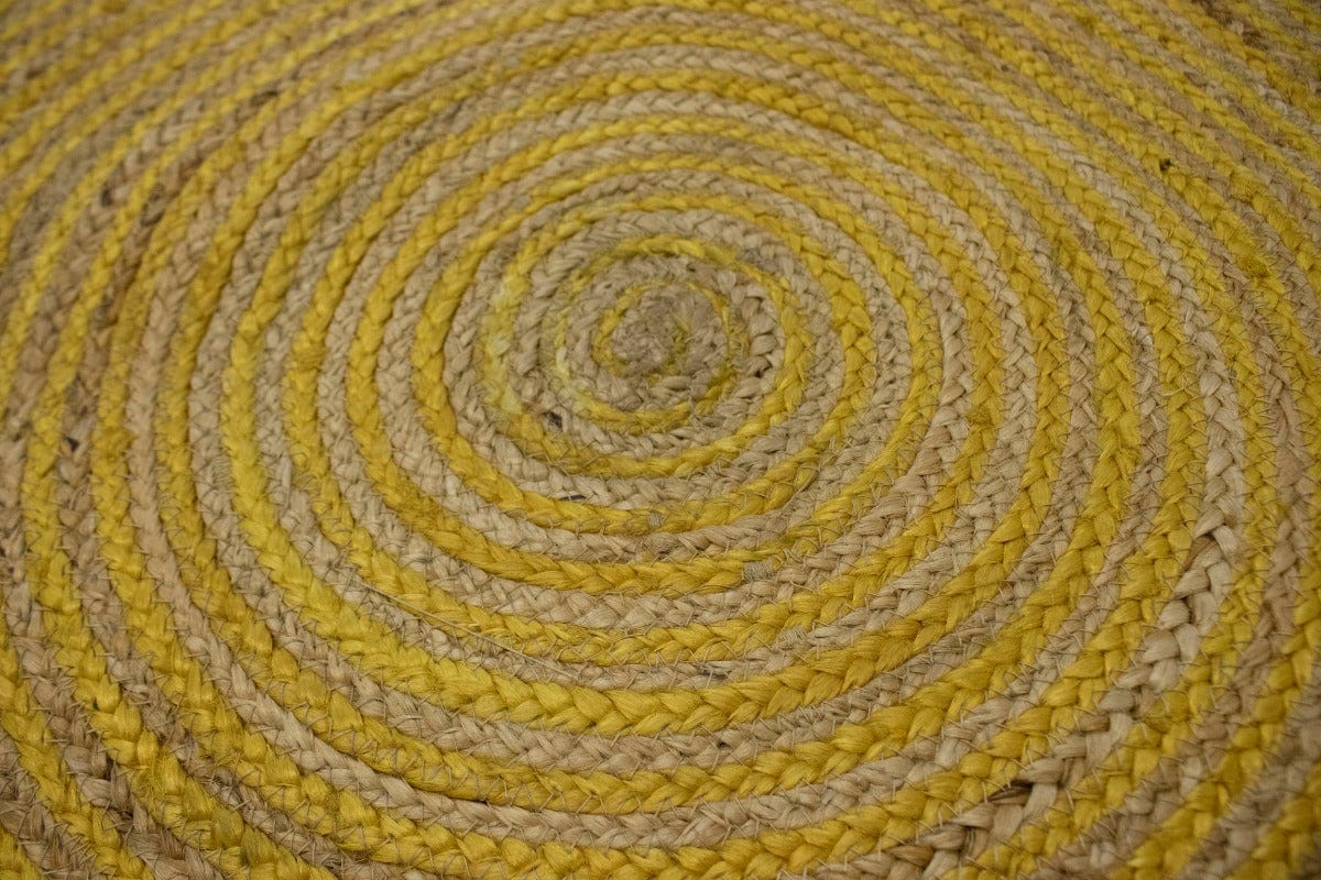 Reversible Braided Style 3X3 Jute Modern Round Rug