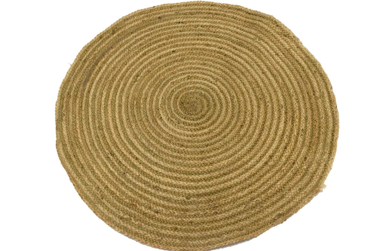 Reversible Braided Style 3X3 Jute Modern Round Rug