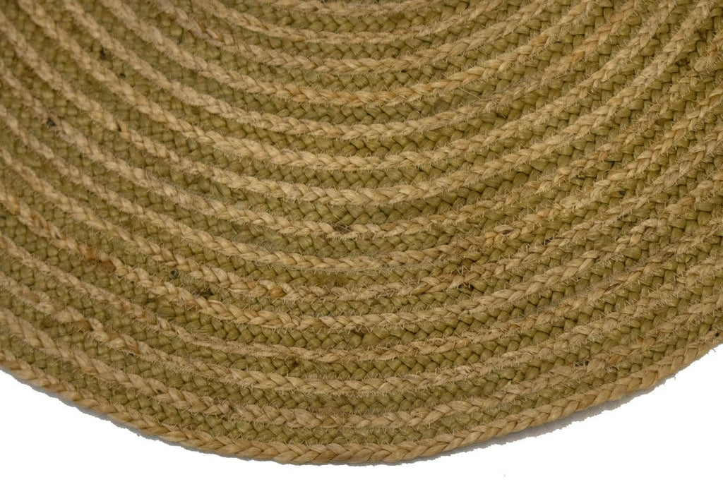 Reversible Braided Style 3X3 Jute Modern Round Rug