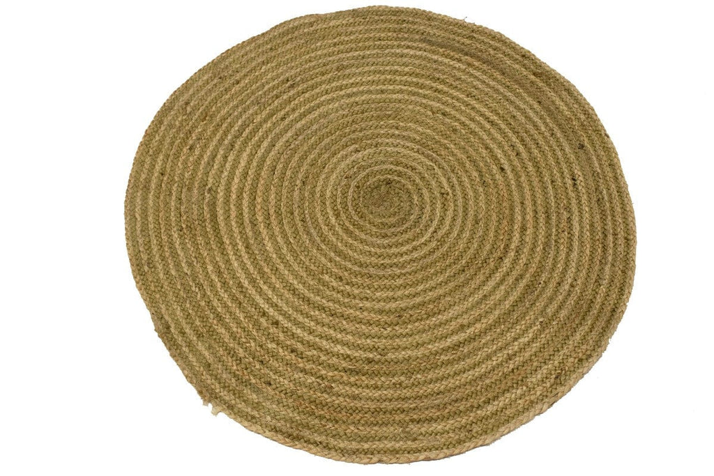 Reversible Braided Style 3X3 Jute Modern Round Rug