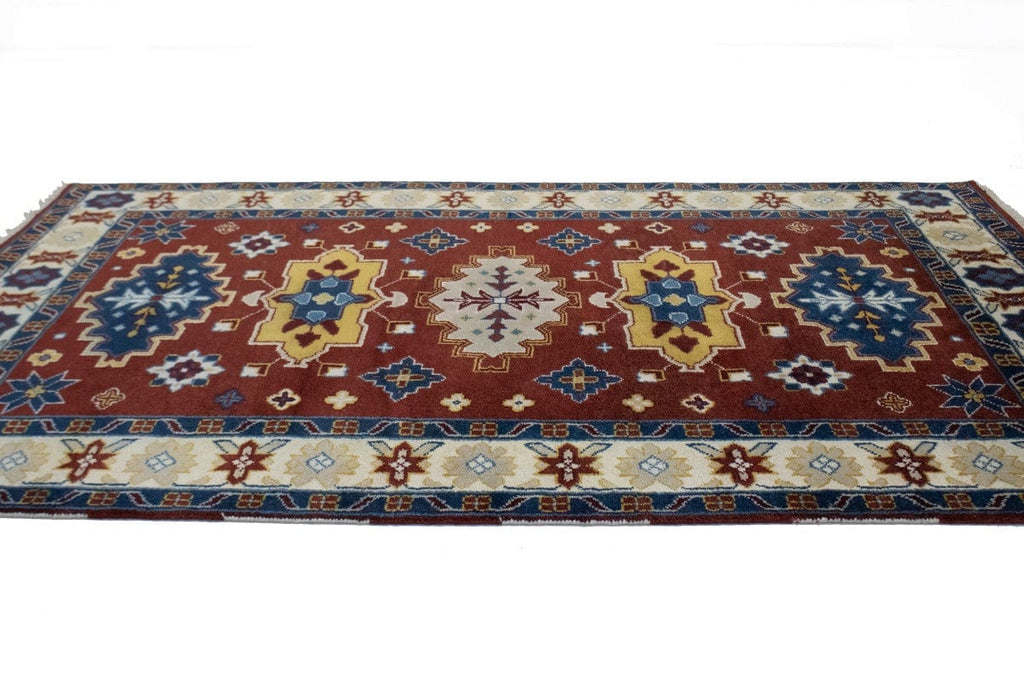 Red Geometric 6X9 Kazak Oriental Rug