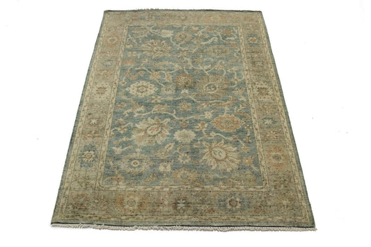 Dark Grey Floral 6X9 Afshar Oriental Rug