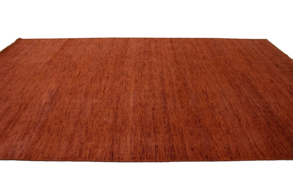 Chili Red Solid 10X14 Modern Oriental Rug