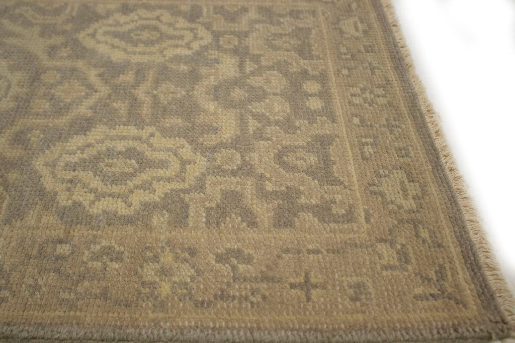 Muted Brown Floral 2X3 Chobi Oushak Oriental Rug