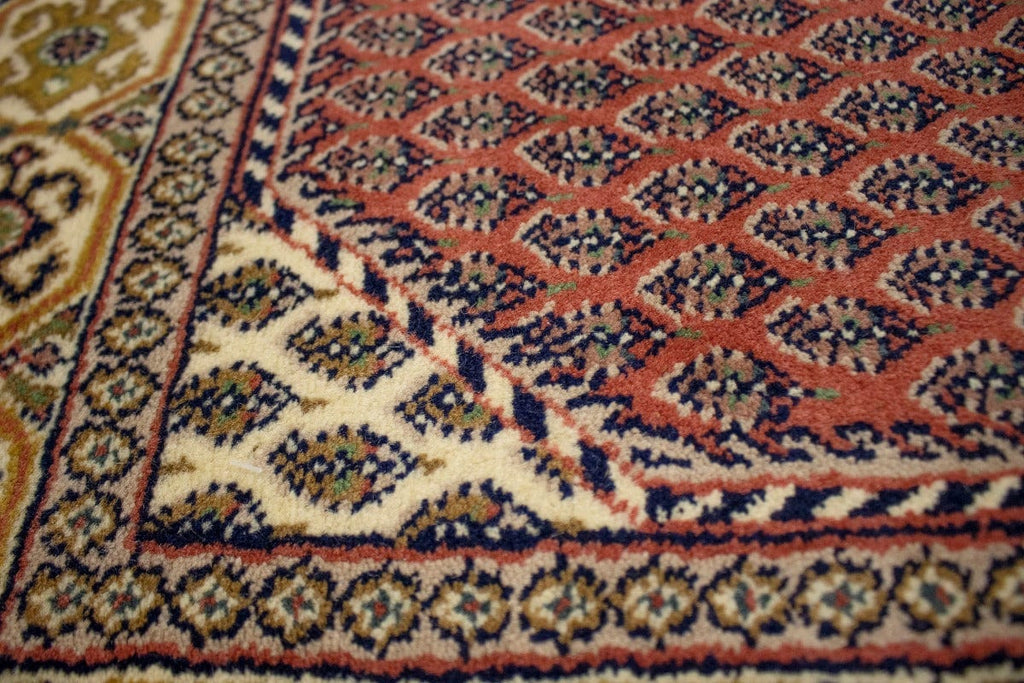 Bittersweet Red Floral 2'5X4'5 Indo Botemir Oriental Rug