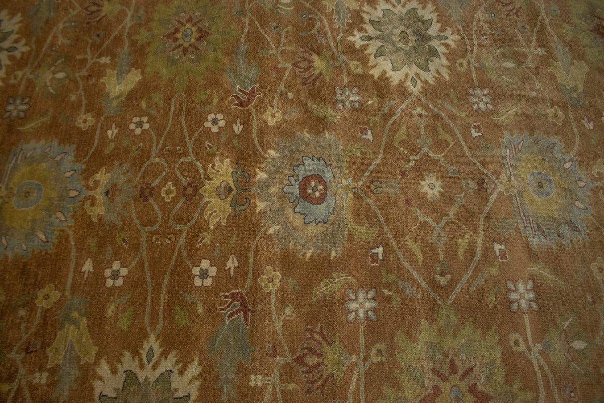 Rust Floral Osh Chobi Peshawar 8X10 Oriental Rug