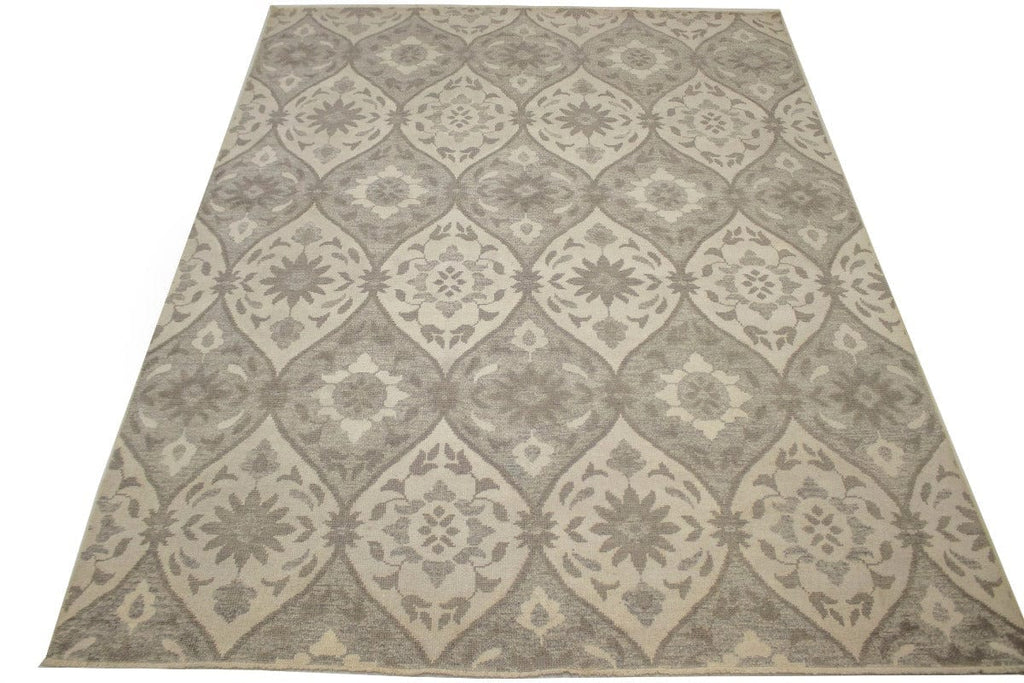 Floral Cream 8X10 Modern Oriental Rug