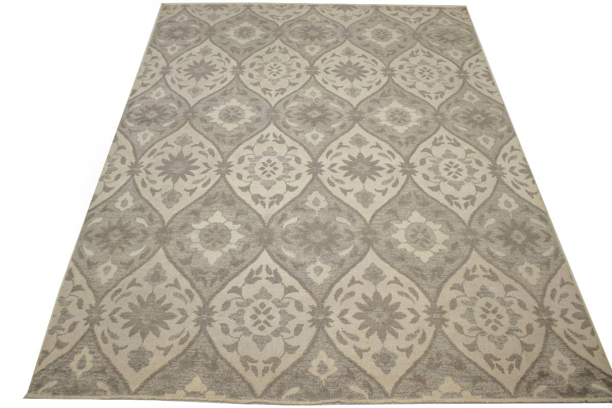 Floral Cream 8X10 Modern Oriental Rug