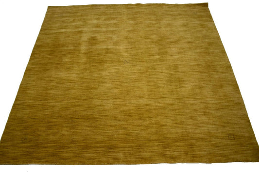 Solid Gold 8X8 Oriental Modern Square Rug