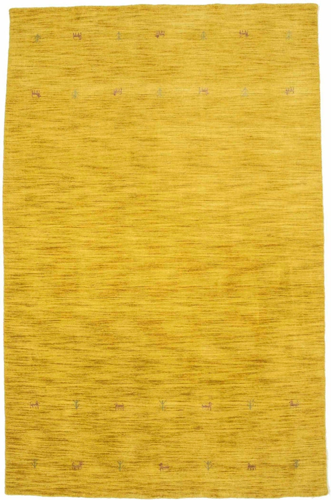 Solid Gold 5X8 Oriental Modern Rug