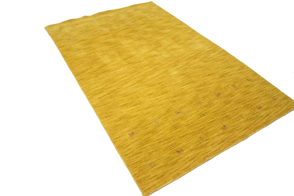 Solid Gold 5X8 Oriental Modern Rug