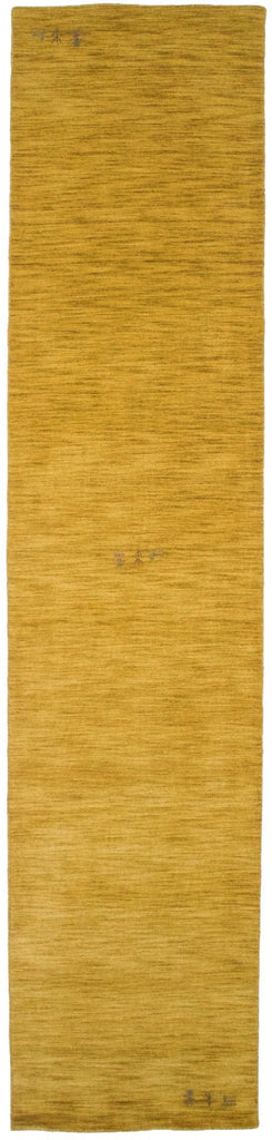 Solid Gold 3X12 Oriental Modern Runner Rug