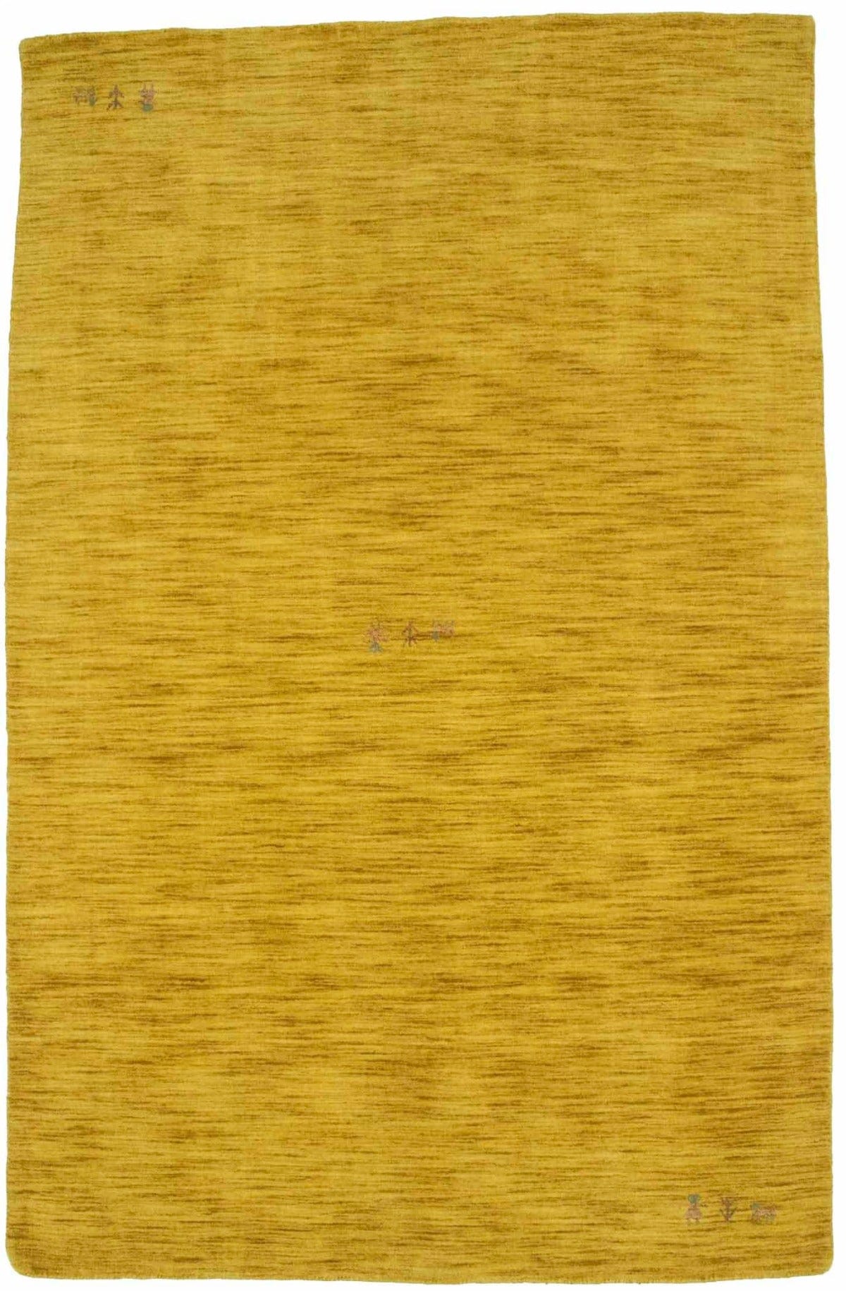 Solid Gold 4X6 Oriental Modern Rug