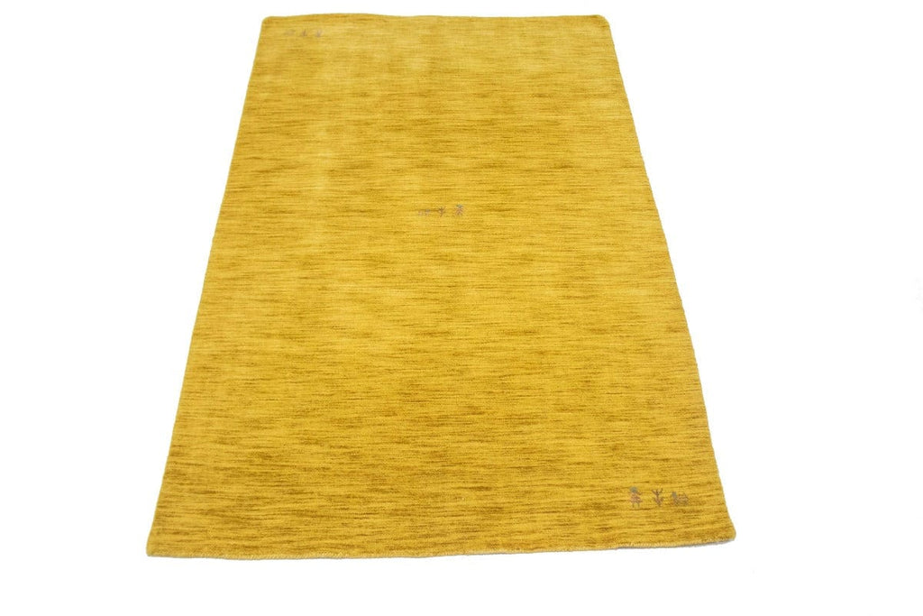 Solid Gold 4X6 Oriental Modern Rug