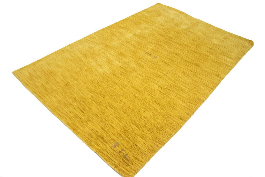 Solid Gold 4X6 Oriental Modern Rug