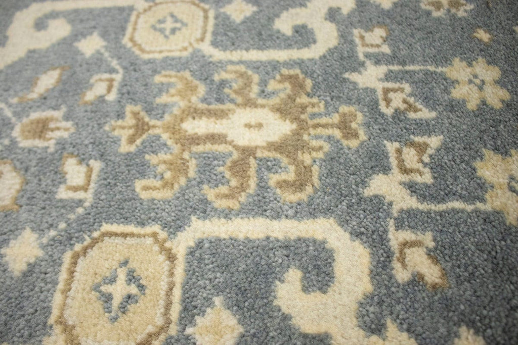 Gray Floral 3X10 Oushak Chobi Oriental Runner Rug