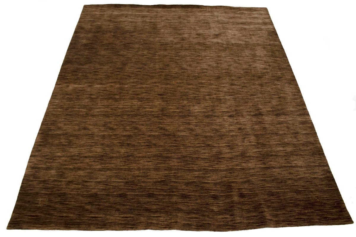 Solid Brown 8X10 Oriental Modern Rug