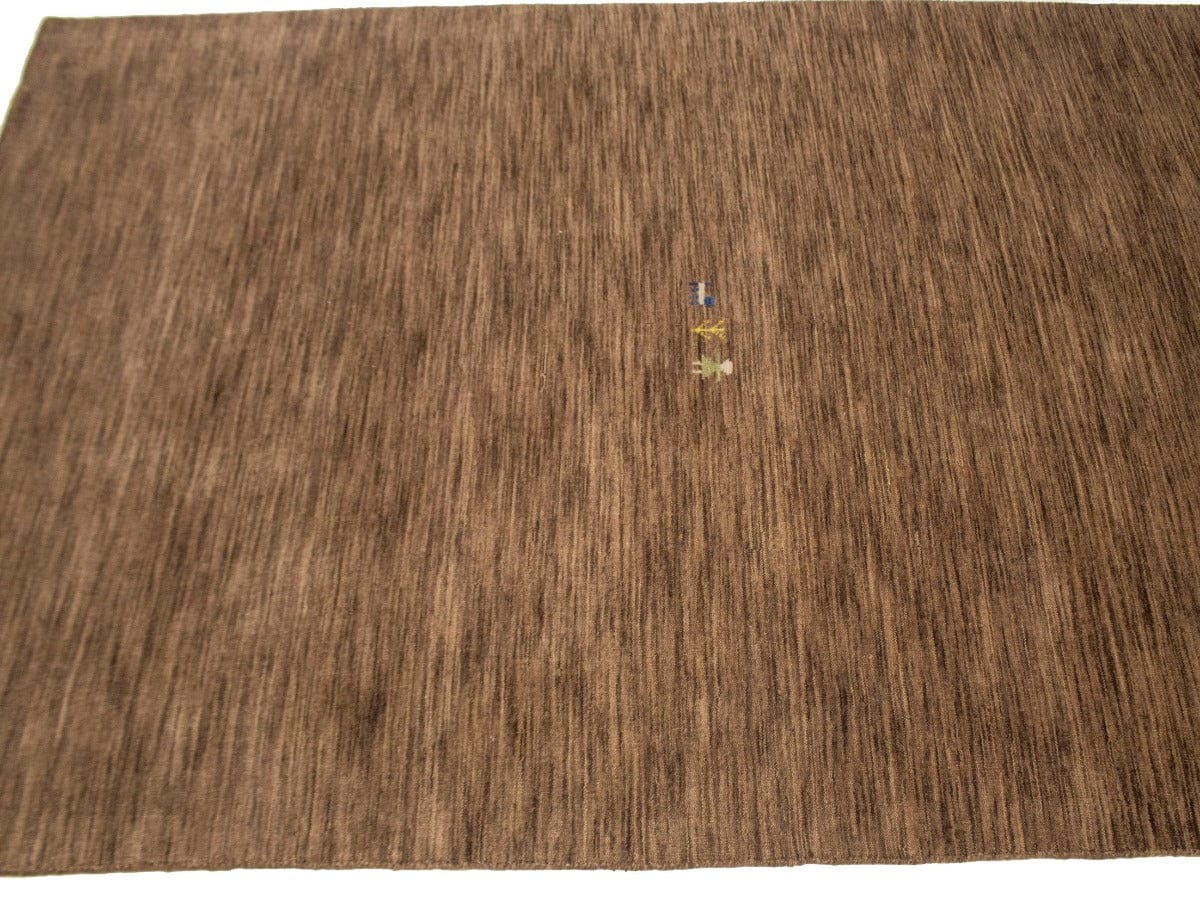 Solid Brown 5X8 Oriental Modern Rug