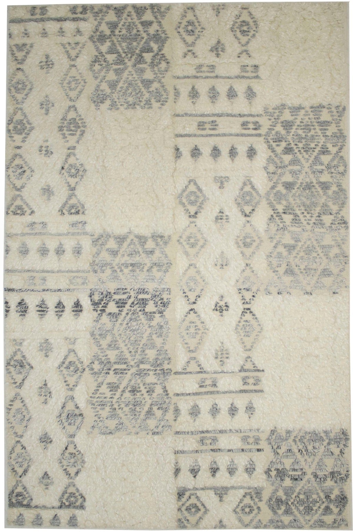 Cream Modern 5X8 Oriental Moroccan Rug