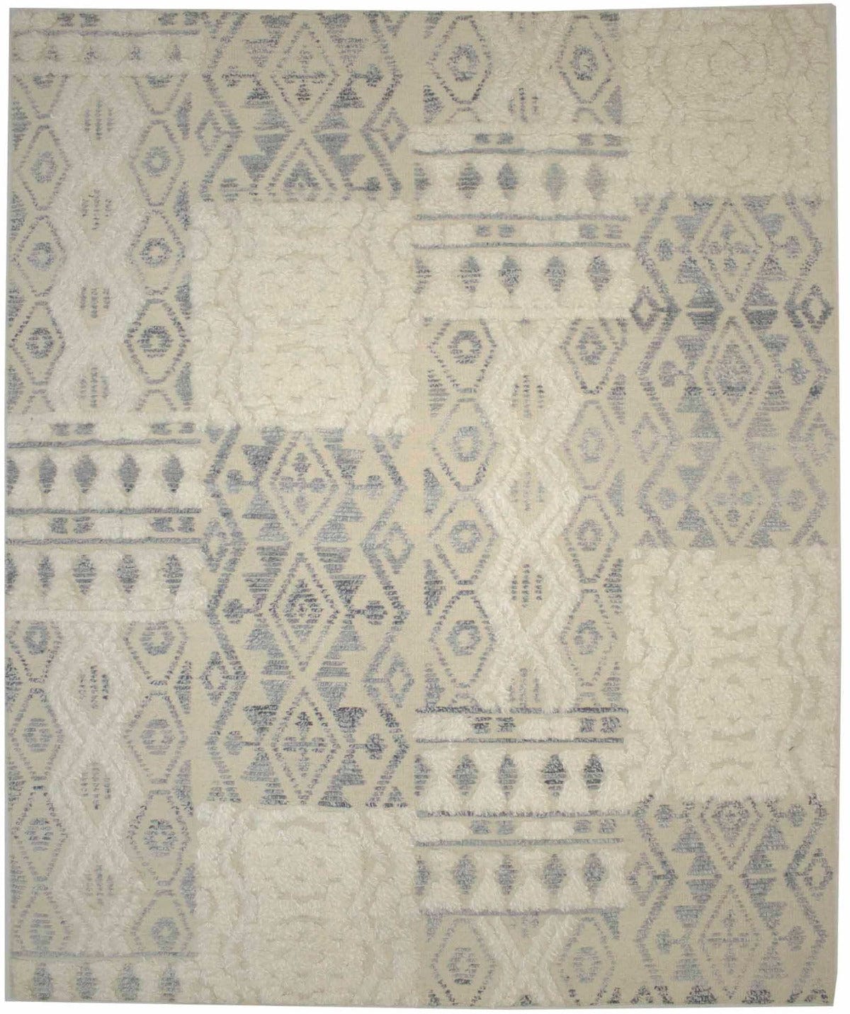 Cream Modern 8X10 Oriental Moroccan Rug