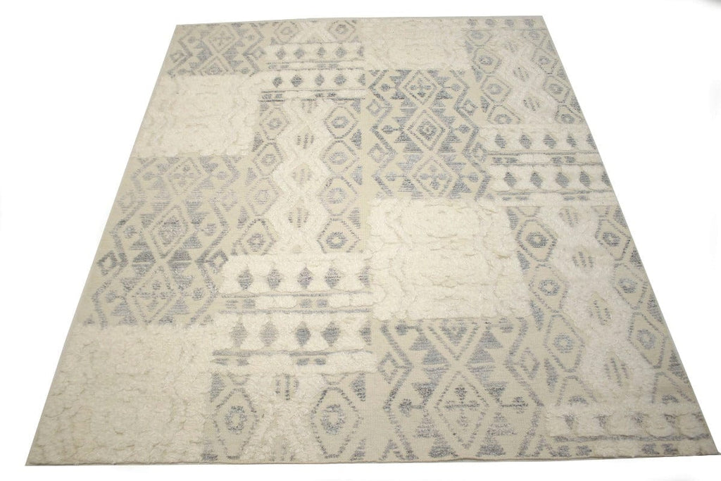 Cream Modern 8X10 Oriental Moroccan Rug