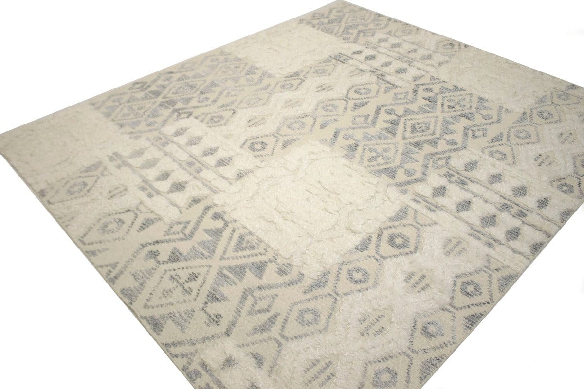 Cream Modern 8X10 Oriental Moroccan Rug