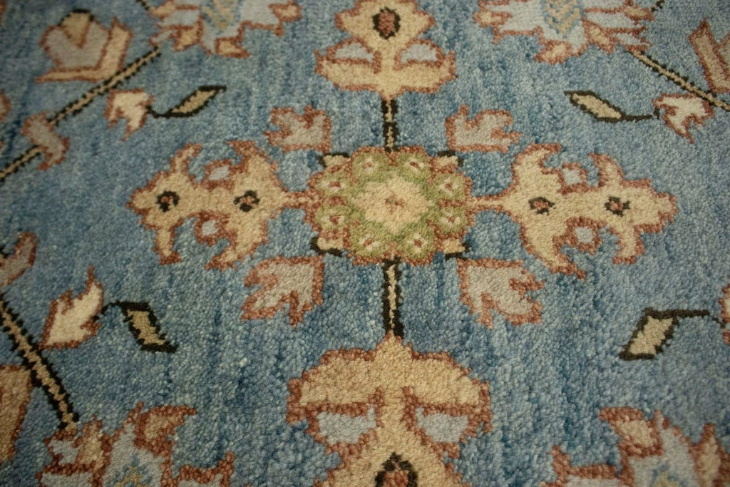 Blue Floral 9X12 Indo-Mahal Oriental Rug