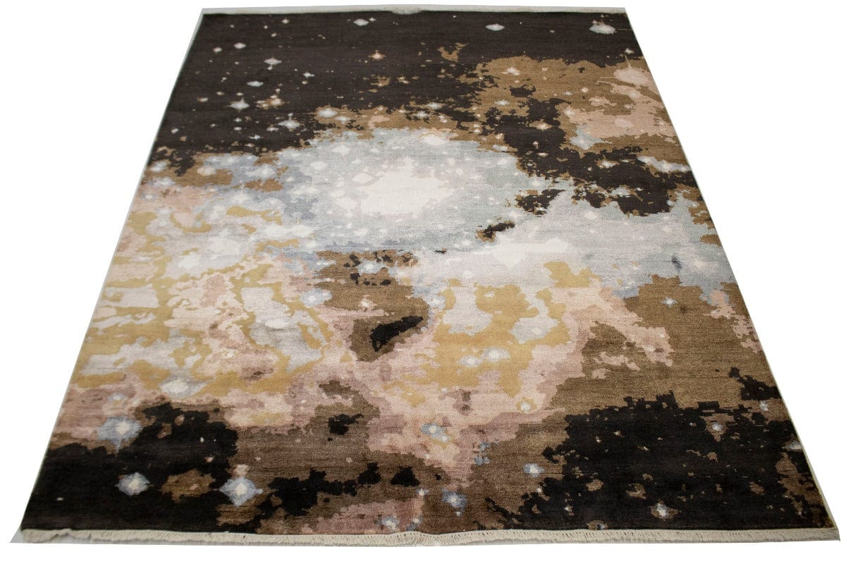 Multicolored Abstract 8X10 Modern Rug