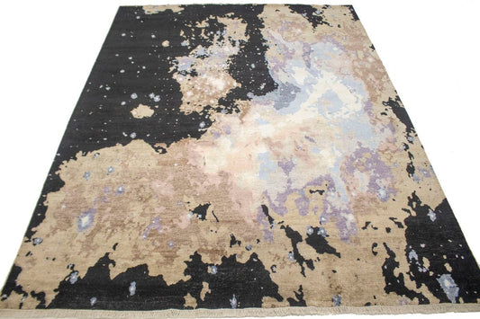 Multicolored Abstract 9X12 Modern Rug
