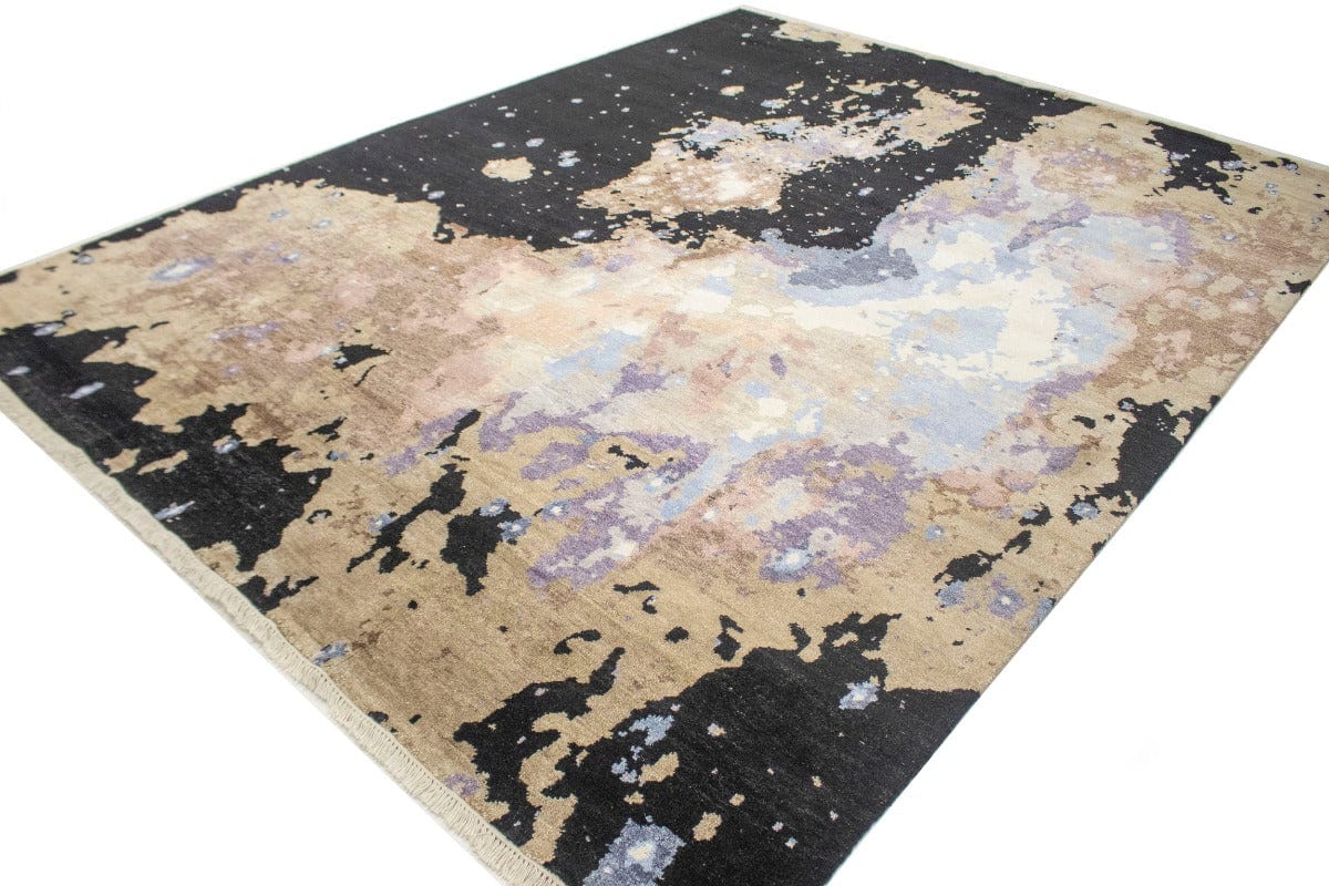 Multicolored Abstract 9X12 Modern Rug