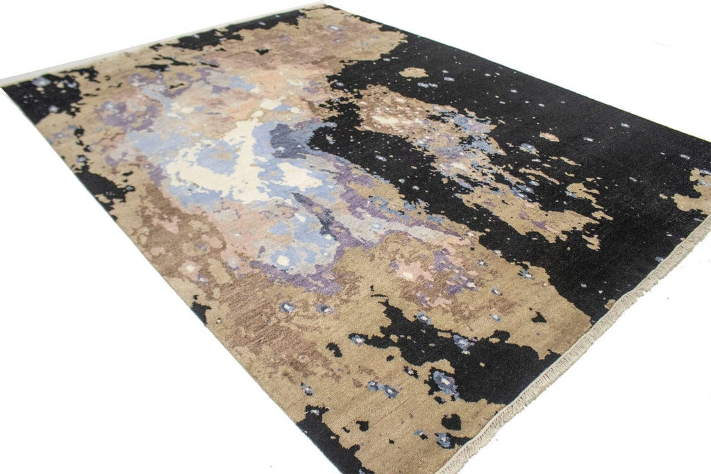 Multicolored Abstract 9X12 Modern Rug