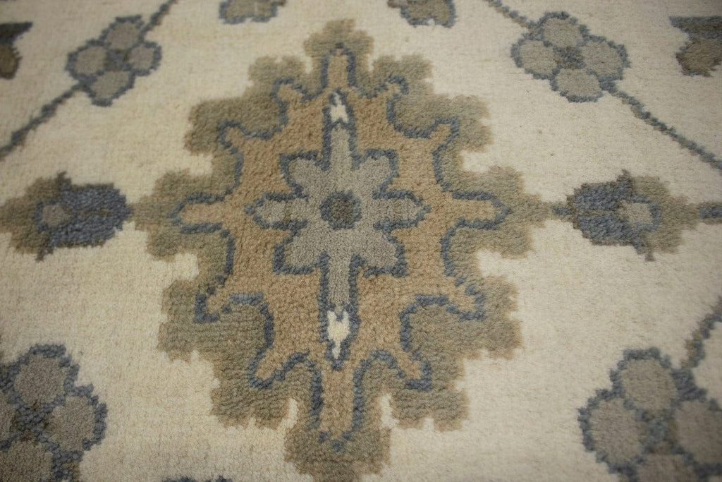 Floral Cream 8X10 Casual Oushak Chobi Oriental Rug