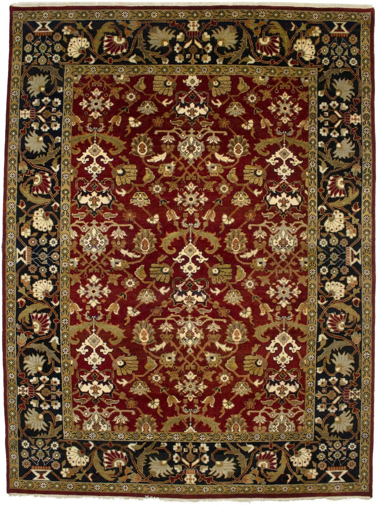 Red Floral 9X12 Indo-Mahal Oriental Rug
