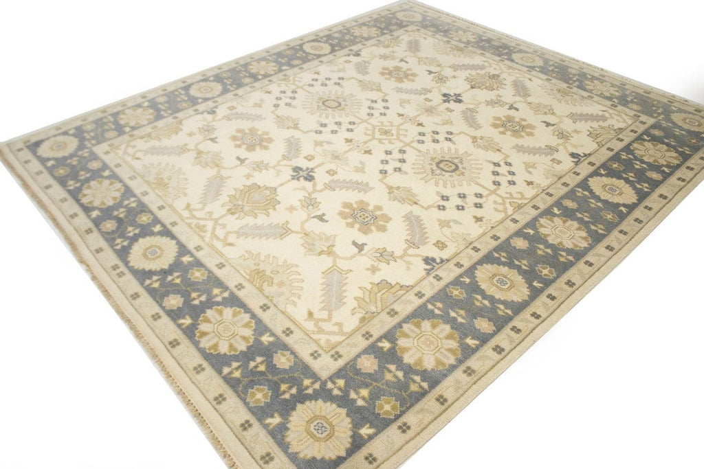 Floral Cream 8X10 Oushak Chobi Oriental Rug