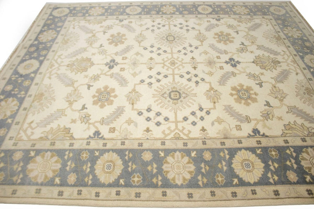 Floral Cream 8X10 Oushak Chobi Oriental Rug